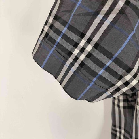 バーバリーブラックレーベル BURBERRY BLACK LABEL ホースロゴ刺繍 チェック半袖シャツ メンズ 2