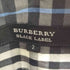 バーバリーブラックレーベル BURBERRY BLACK LABEL ホースロゴ刺繍 チェック半袖シャツ メンズ 2