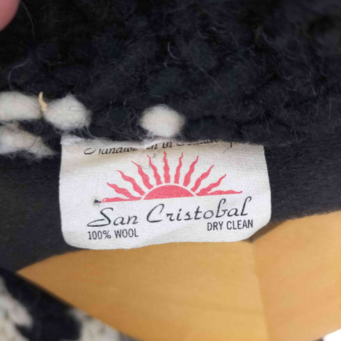 SAN CRISTOBAL エクアドル製 ウール100 ノルディック柄 モックネック エクアドルセーター メンズ