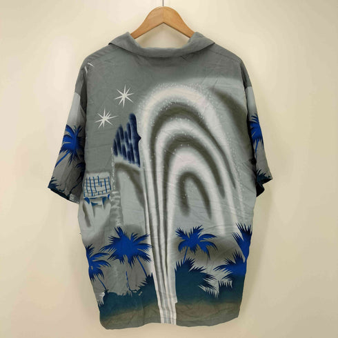 FUHUA 総柄 S/S オープンカラーシャツ メンズ import:XL