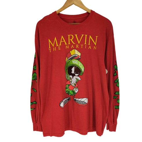 LOONEY TUNES MARVIN THE MARTIAN キャラクタープリント L/S カットソー メンズ L