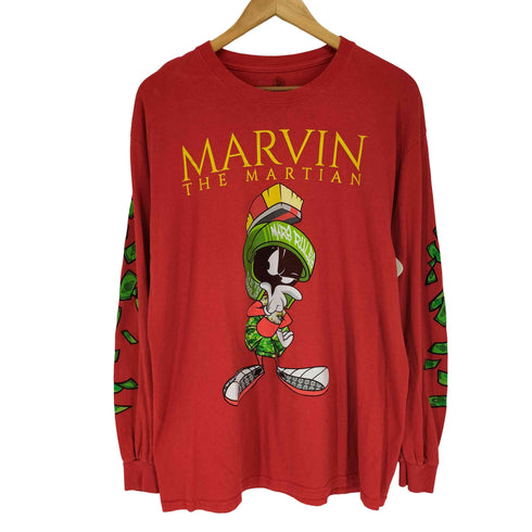 LOONEY TUNES MARVIN THE MARTIAN キャラクタープリント L/S カットソー メンズ L