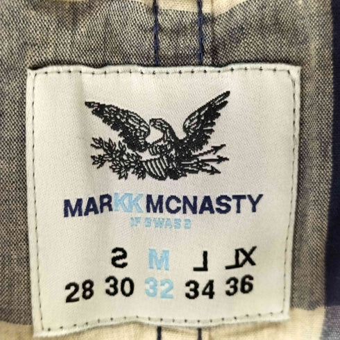 マークマクナイリー MARK MCNAIRY フラワープリント チェック柄3Bテーラードジャケット メンズ M