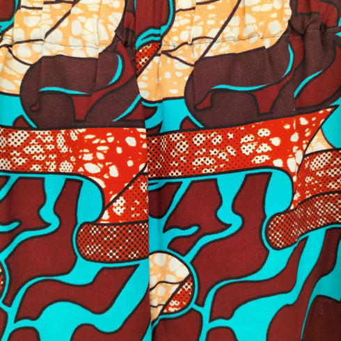 アフリカンプリント コットン テーパード パンツ レディース