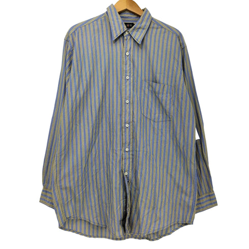 ジェイクルー J.CREW 90S 巨人タグ ストライプ柄 コットン L/S シャツ メンズ import:M