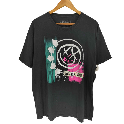フロントプリント バンドTシャツ メンズ LG
