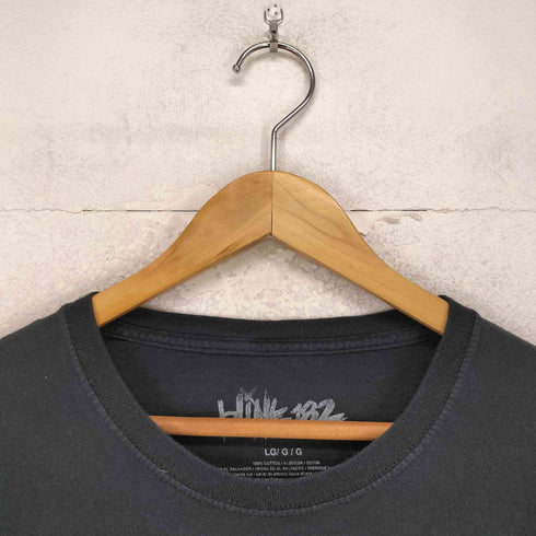フロントプリント バンドTシャツ メンズ LG