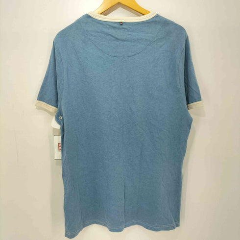 プリティーグリーン Pretty Green サークルロゴ刺繍 リンガー Tシャツ メンズ import:XL