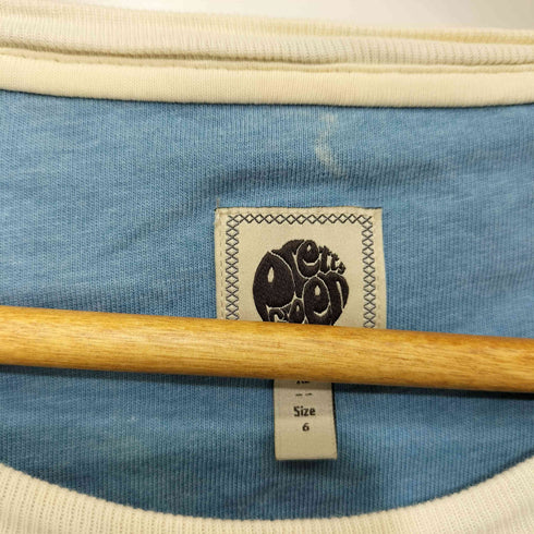 プリティーグリーン Pretty Green サークルロゴ刺繍 リンガー Tシャツ メンズ import:XL