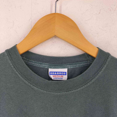シックスティエイトアンドブラザーズ 68&BROTHERS ロゴ刺繍 プリントTシャツ メンズ M