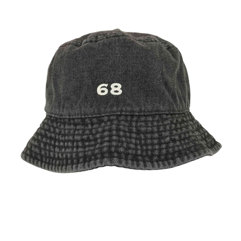 シックスティエイトアンドブラザーズ 68&BROTHERS ロゴ刺繍 デニムバケットハット メンズ L
