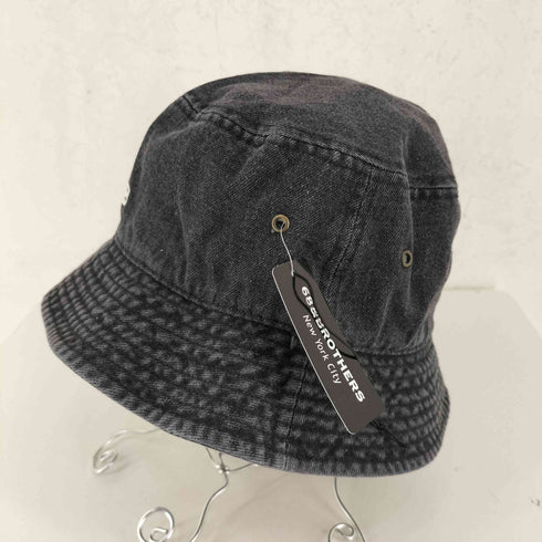 シックスティエイトアンドブラザーズ 68&BROTHERS ロゴ刺繍 デニムバケットハット メンズ L