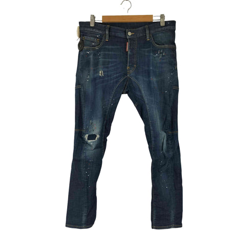 ディースクエアード DSQUARED2 ボタンフライ ダメージ加工 デニムパンツ メンズ DE:42-48