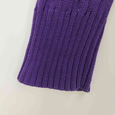 ラルフローレン RALPH LAUREN ポニー刺繍 フリルデザイン ケーブル編み コットンニット レディース L(12-14)