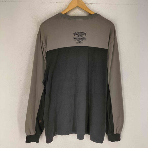 ハーレーダビッドソン HARLEY-DAVIDSON ロゴ刺繍 L/S カットソー メンズ