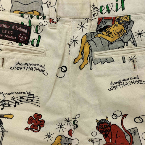ソフトマシーン The softmachine Even the god 総柄ショーツ メンズ JPN:L