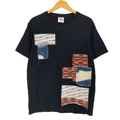 ROUNDEL パッチワーククルーネックTシャツ メンズ M