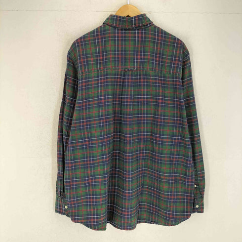 チャップス CHAPS ロゴ刺繍 チェック柄 L/S ボタンダウンシャツ メンズ XL