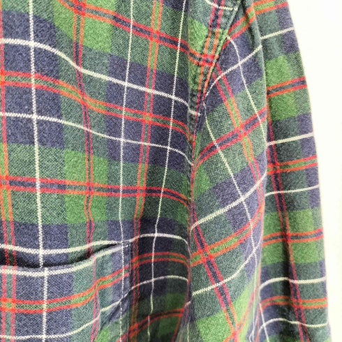 チャップス CHAPS ロゴ刺繍 チェック柄 L/S ボタンダウンシャツ メンズ XL