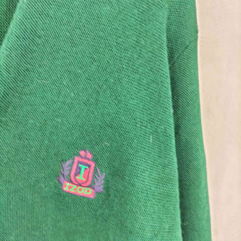 アイゾッド IZOD 90S USA製 ロゴ刺繍 アクリル カーディガン メンズ M