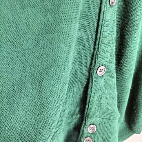 アイゾッド IZOD 90S USA製 ロゴ刺繍 アクリル カーディガン メンズ M