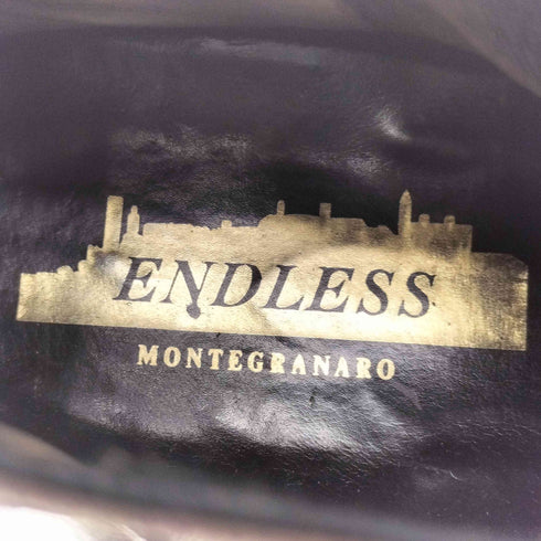 Endless ダークブラウンサイドゴアブーツ メンズ 8 2/1