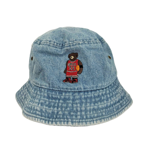 インターブリード INTERBREED キャラクター刺繍 デニム バケットハット メンズ M