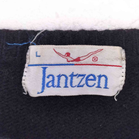 ジャンセン jantzen 70-80s ウール ナイロン ニット メンズ L