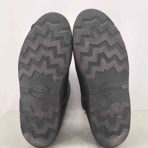 ユケテン Yuketen バックジップ ツイード切替レザーブーツ vibramソール メンズ 10