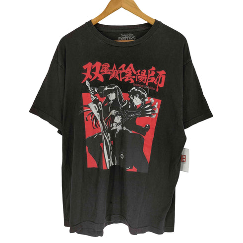 キャラクタープリント クルーネック 半袖Tシャツ カットソー メンズ XL