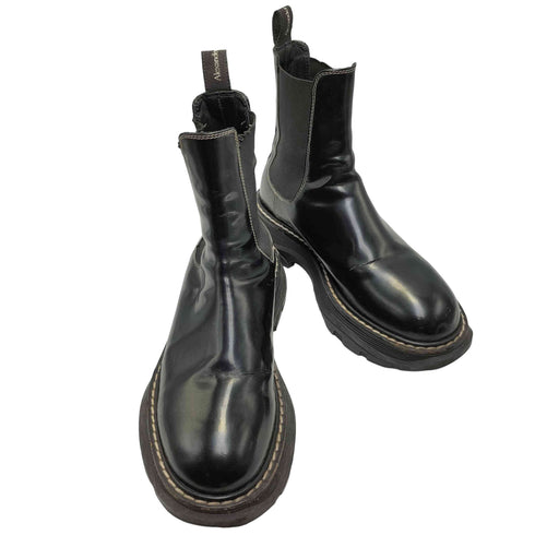 アレキサンダーマックイーン Alexander McQueen White stitch Chelsea boots ホワイトステッチ サイドゴアブーツ メンズ 41