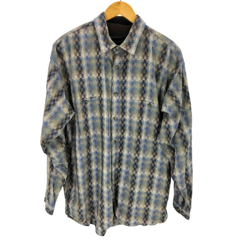 パタゴニア patagonia 90S ポルトガル製 オーガニックコットン チェックシャツ メンズ import:L