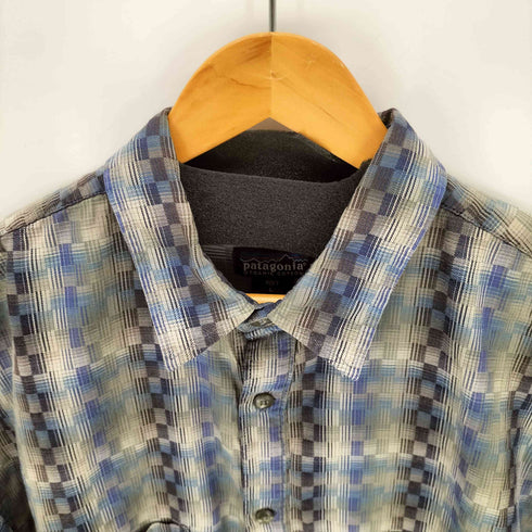 パタゴニア patagonia 90S ポルトガル製 オーガニックコットン チェックシャツ メンズ import:L