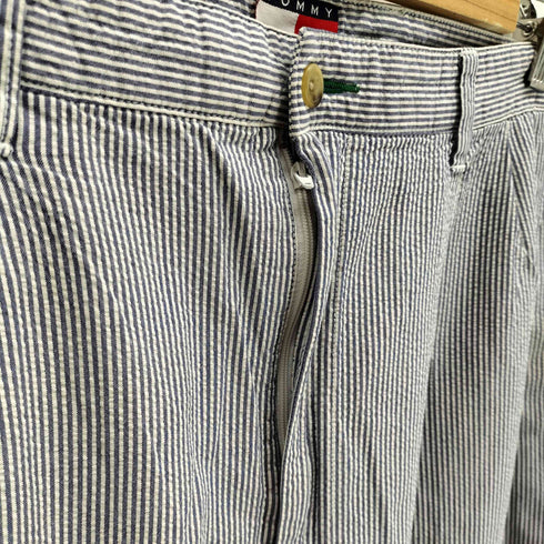 トミーヒルフィガー TOMMY HILFIGER シアサッカーストライプパンツ メンズ 36