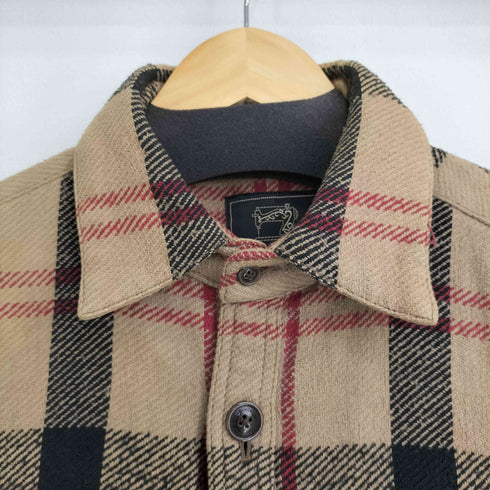 ニーキューイチニーキューゴーオム 291295=HOMME チェックシャツジャケット メンズ JPN:48
