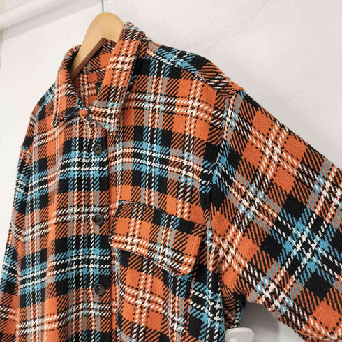 ザラ ZARA チェック柄 フランネル シャツジャケット メンズ JPN:XL