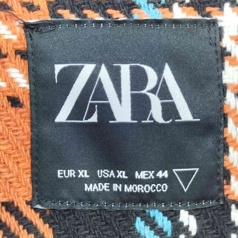 ザラ ZARA チェック柄 フランネル シャツジャケット メンズ JPN:XL