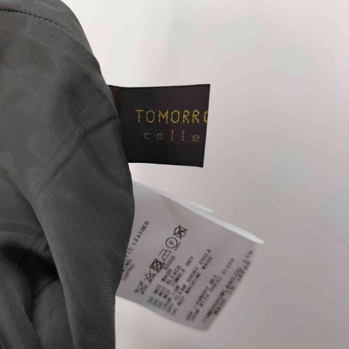 トゥモローランドコレクション TOMORROWLAND collection ロイヤルレザーライククロス アシンメトリープリーツスカート レディース 36