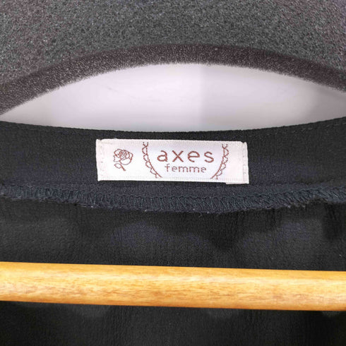 アクシーズファム axes femme ベルト付フリルドッキングワンピース レディース JPN:M