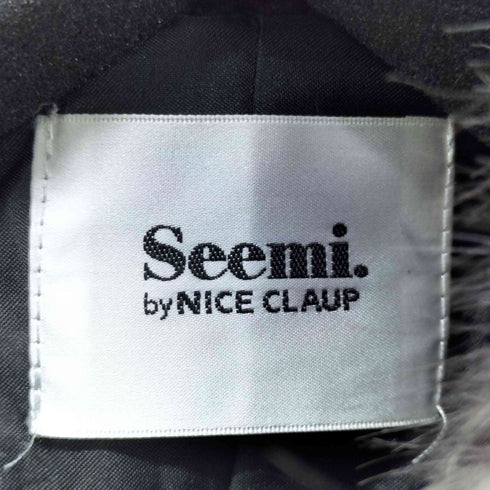 ナイスクラップ NICE CLAUP Seemi. by NICECLAUP フェイクファーフードパーカー レディース FREE