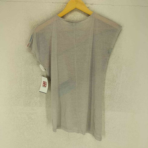 アルマーニエクスチェンジ ARMANI EXCHANGE ラメ ビジュー アシンメトリー レーヨン 半袖 ニット Y2K レディース XS