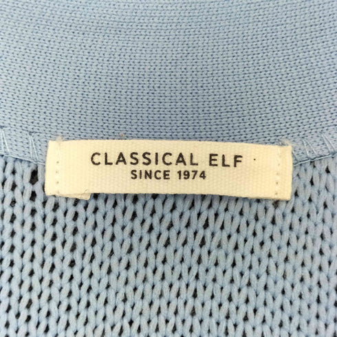 クラシカルエルフ CLASSICAL ELF Wフェイス裏配色Vネックカーディガン レディース JPN:S