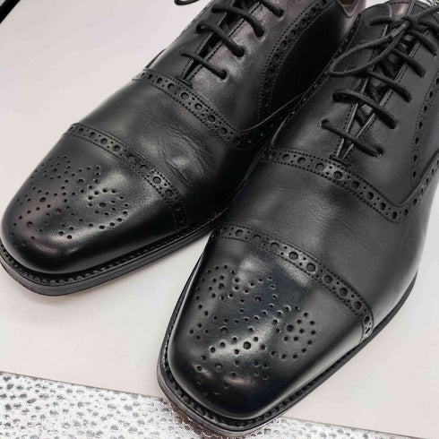 ヤンコ yanko ESPANA スペイン製 ウィングチップ レザー ドレス シューズ メンズ 6.5