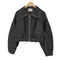 フォーエバー21 FOREVER 21 クロップド フェイクレザージャケット レディース FREE