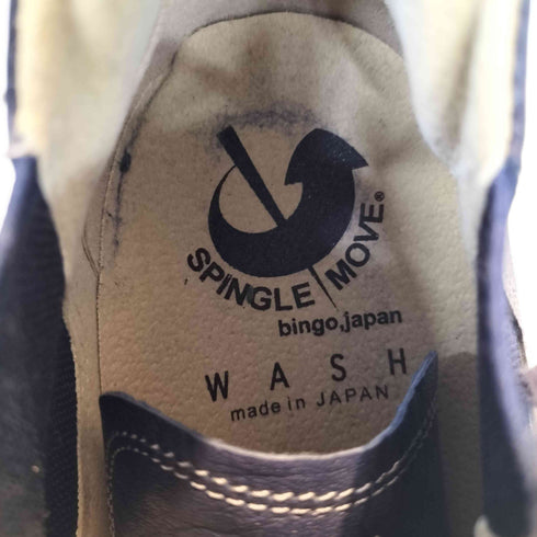 スピングルムーブ SPINGLE MOVE WASH 別注 サイドゴア カンガルー レザー スニーカー メンズ