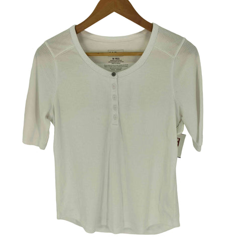 エルエルビーン L.L.Bean ポリコットン ヘンリーネック 半袖 Tシャツ メンズ import:M