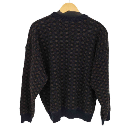 タウンクラフト TOWNCRAFT 90s チェック クルーネック ニット メンズ JPN:XL