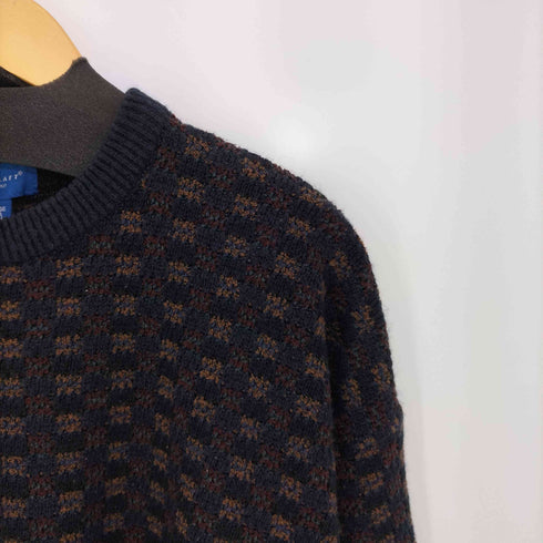 タウンクラフト TOWNCRAFT 90s チェック クルーネック ニット メンズ JPN:XL