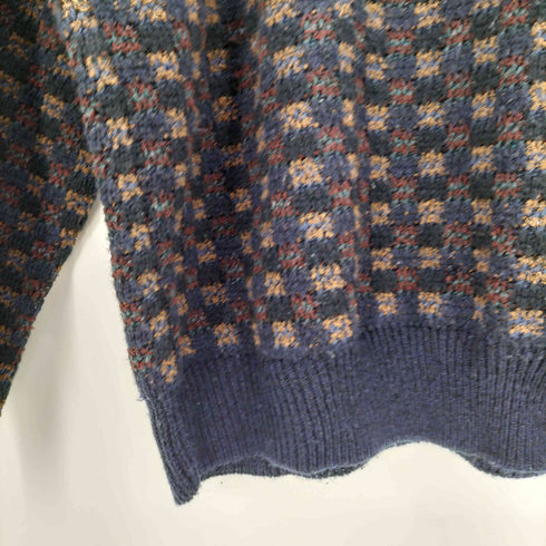 タウンクラフト TOWNCRAFT 90s チェック クルーネック ニット メンズ JPN:XL