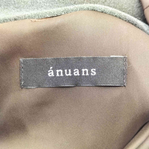 アニュアンス anuans サイドプリーツVネックブラウス レディース FREE